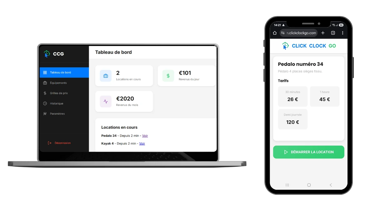 Démo de l'App de gestion des locations et du scanner QR code